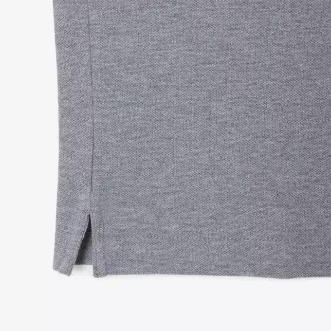 L.12.12 Piqué-polo voor heren met slanke pasvorm