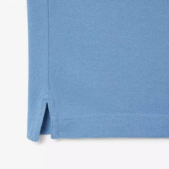 L.12.12 Piqué-polo voor heren met slanke pasvorm