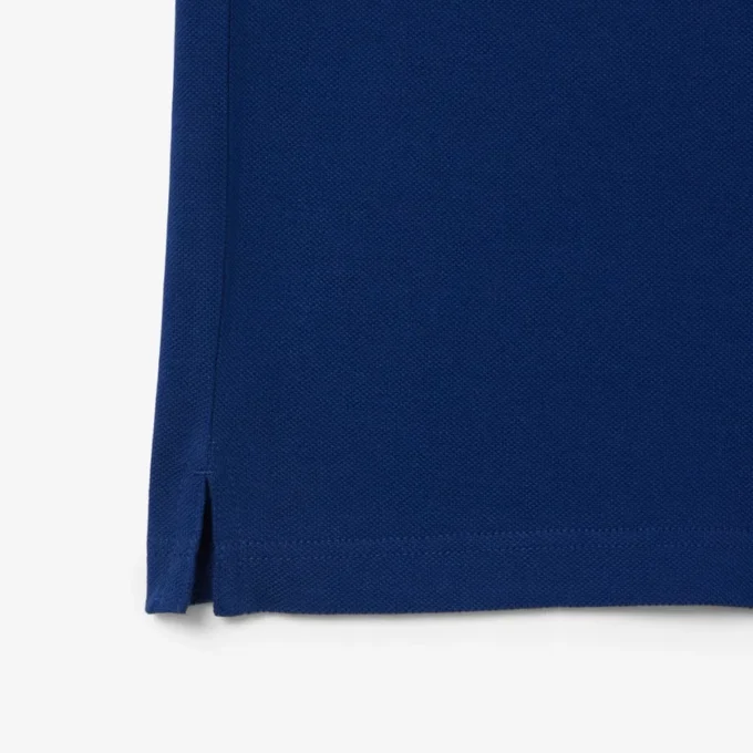 L.12.12 Piqué-polo voor heren met slanke pasvorm