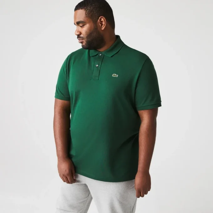 L.12.12 Piqué-polo voor heren met slanke pasvorm