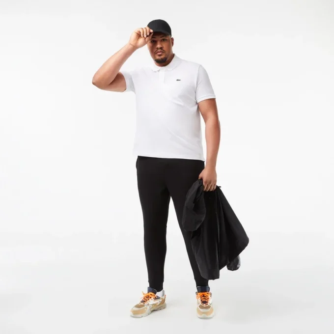 L.12.12 Piqué-polo voor heren met slanke pasvorm