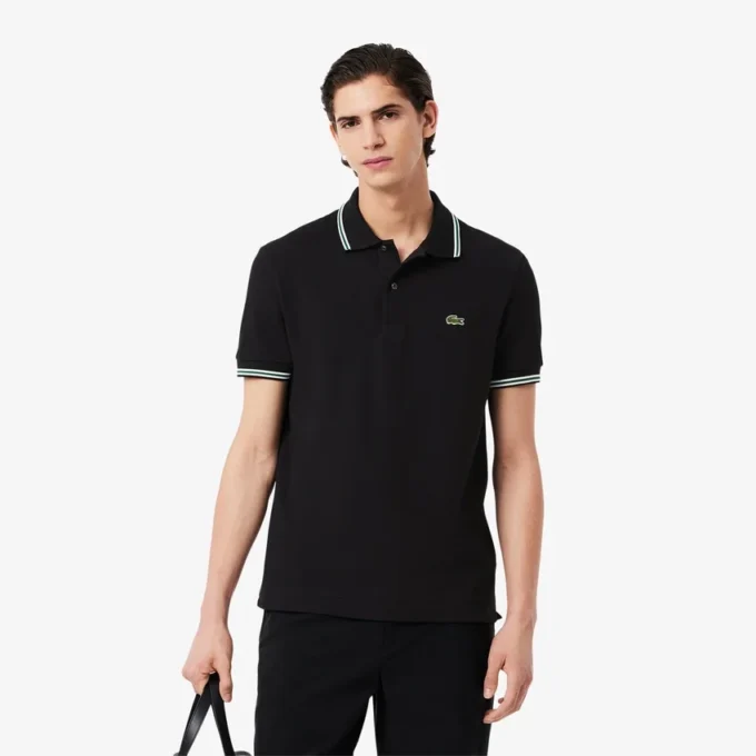 L.12.12-polo met accenten voor heren, regular fit