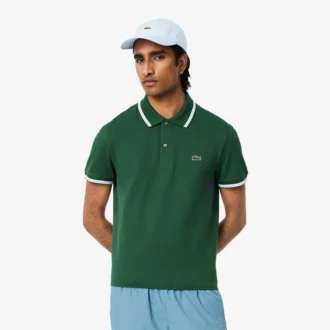 L.12.12-polo met accenten voor heren, regular fit