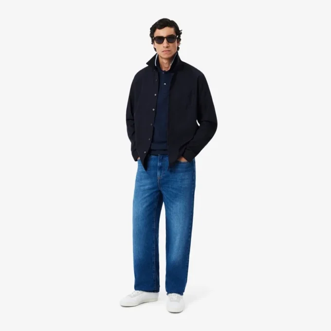 L.12.12-polo met accenten voor heren, regular fit