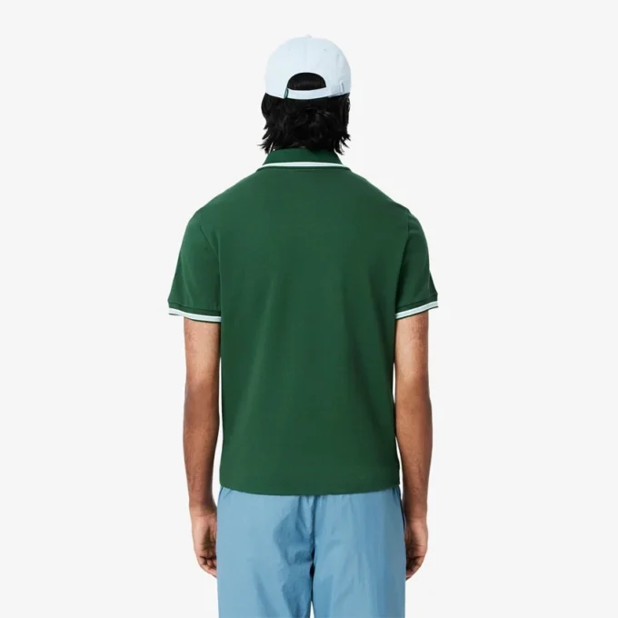 L.12.12-polo met accenten voor heren, regular fit