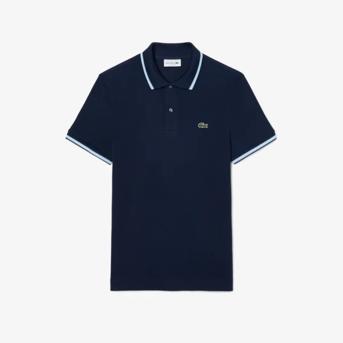 L.12.12-polo met accenten voor heren, regular fit