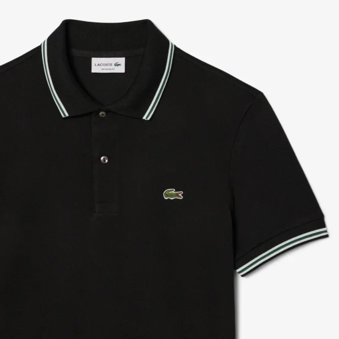 L.12.12-polo met accenten voor heren, regular fit