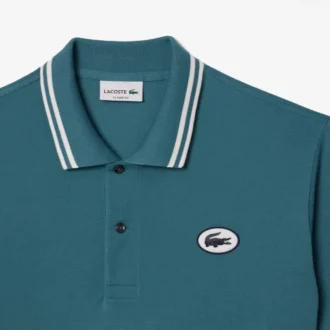 L.12.12-polo met badge voor heren, klassieke pasvorm