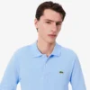 L.12.12-Polo met lange mouwen en klassieke pasvorm voor heren