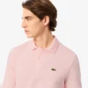 L.12.12-Polo met lange mouwen en klassieke pasvorm voor heren