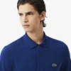 L.12.12-Polo met lange mouwen en klassieke pasvorm voor heren