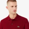 L.12.12-Polo met lange mouwen en klassieke pasvorm voor heren