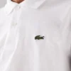 L.12.12-Polo met lange mouwen en klassieke pasvorm voor heren