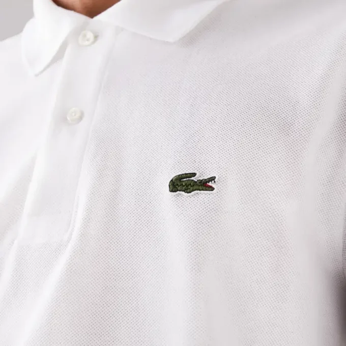 L.12.12-Polo met lange mouwen en klassieke pasvorm voor heren