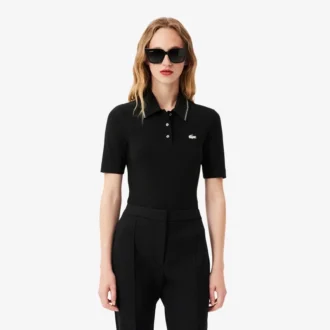 L.12.12 Slim Fit Diamanta Pop-polo voor dames