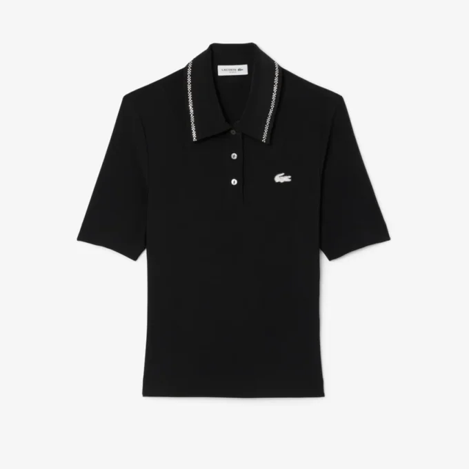 L.12.12 Slim Fit Diamanta Pop-polo voor dames