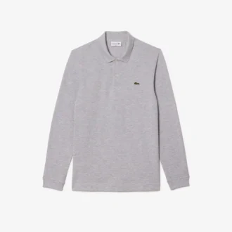 L.12.12 slim fit herenpolo met lange mouwen