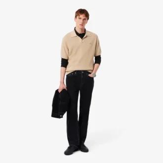 L.12.12 slim fit herenpolo met lange mouwen