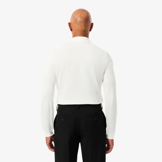 L.12.12 slim fit herenpolo met lange mouwen