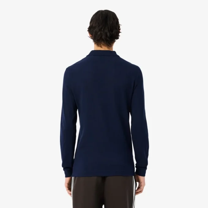 L.12.12 slim fit herenpolo met lange mouwen