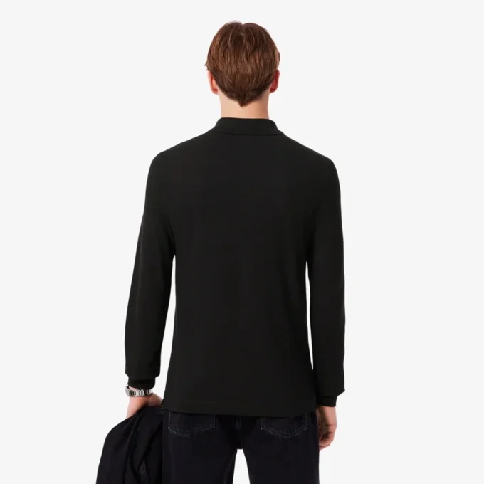 L.12.12 slim fit herenpolo met lange mouwen