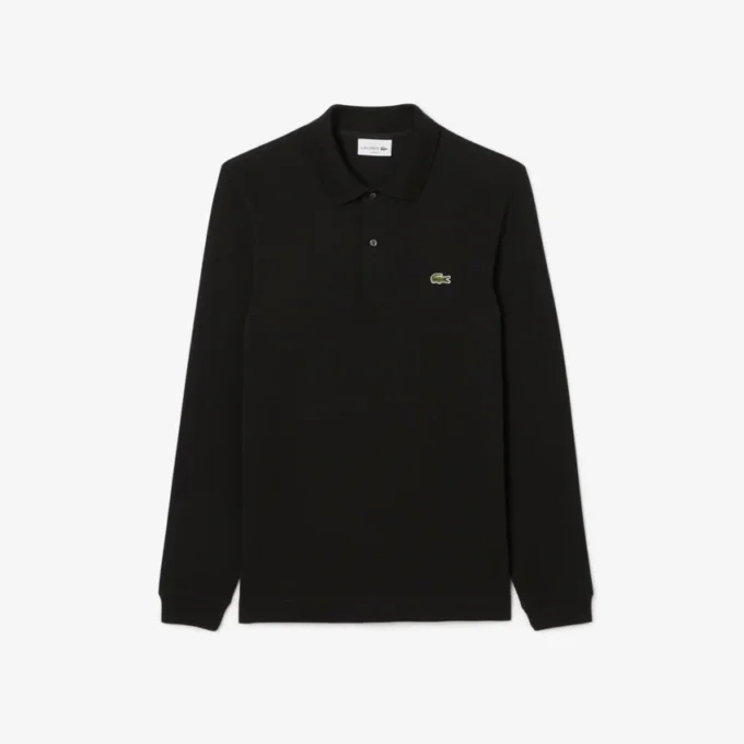 L.12.12 slim fit herenpolo met lange mouwen