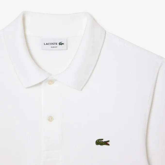 L.12.12 slim fit herenpolo met lange mouwen