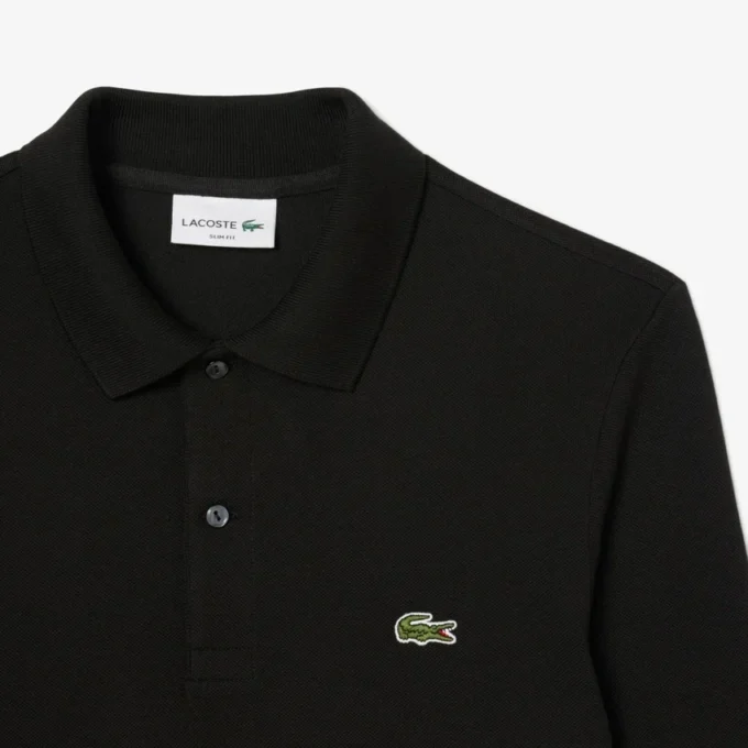 L.12.12 slim fit herenpolo met lange mouwen