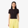 L.12.D Slim Fit stretch mini-polo voor dames