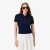 L.12.D Slim Fit stretch mini-polo voor dames