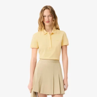 L.12.D Slim Fit stretch mini-polo voor dames
