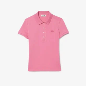 L.12.D Slim Fit stretch mini-polo voor dames