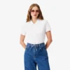 L.12.D Slim Fit stretch mini-polo voor dames