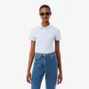 L.12.D Slim Fit stretch mini-polo voor dames