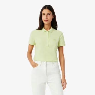 L.12.D Slim Fit stretch mini-polo voor dames