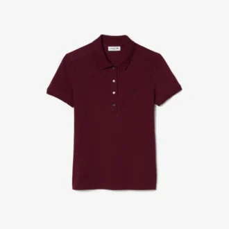L.12.D Slim Fit stretch mini-polo voor dames