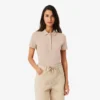 L.12.D Slim Fit stretch mini-polo voor dames