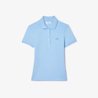 L.12.D Slim Fit stretch mini-polo voor dames