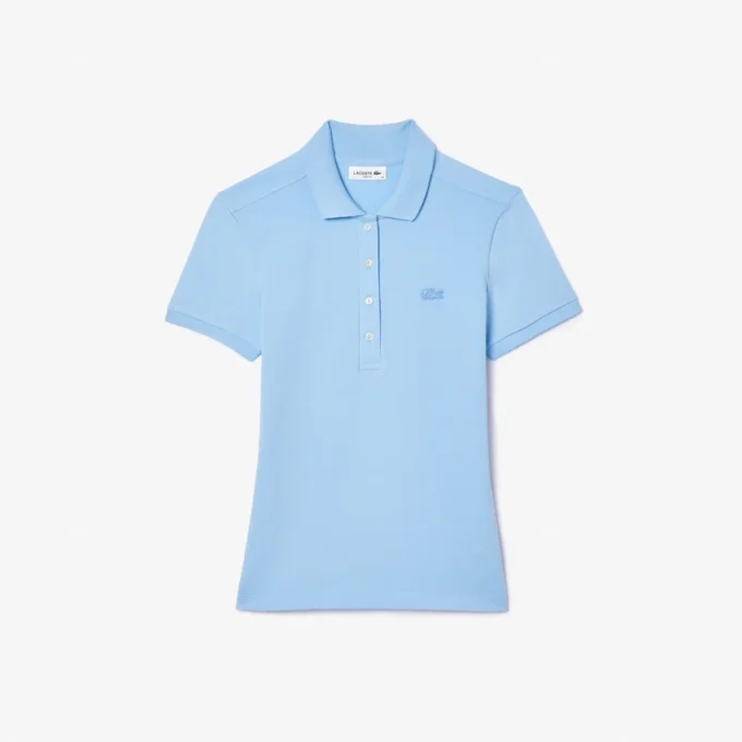 L.12.D Slim Fit stretch mini-polo voor dames