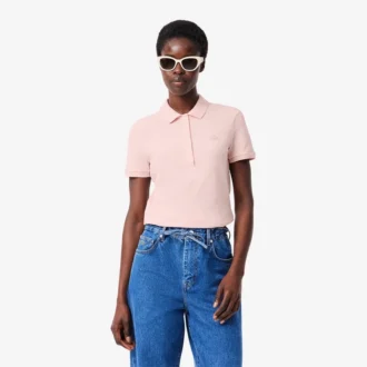 L.12.D Slim Fit stretch mini-polo voor dames