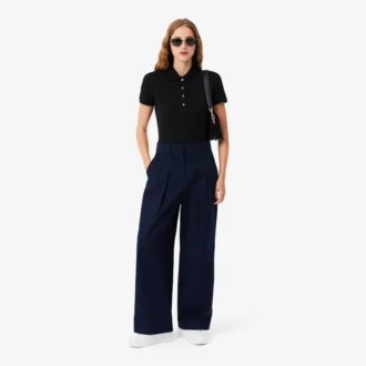 L.12.D Slim Fit stretch mini-polo voor dames