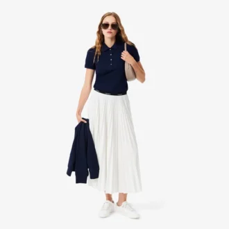 L.12.D Slim Fit stretch mini-polo voor dames