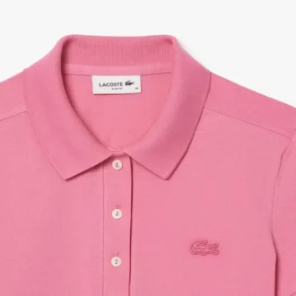 L.12.D Slim Fit stretch mini-polo voor dames