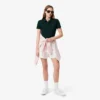 L.12.D Slim Fit stretch mini-polo voor dames