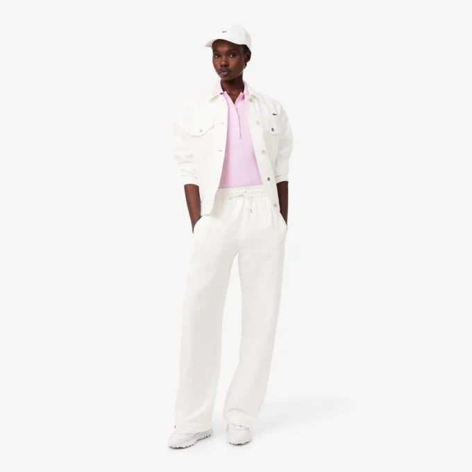 L.12.D Slim Fit stretch mini-polo voor dames