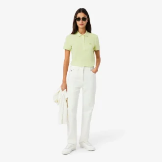 L.12.D Slim Fit stretch mini-polo voor dames