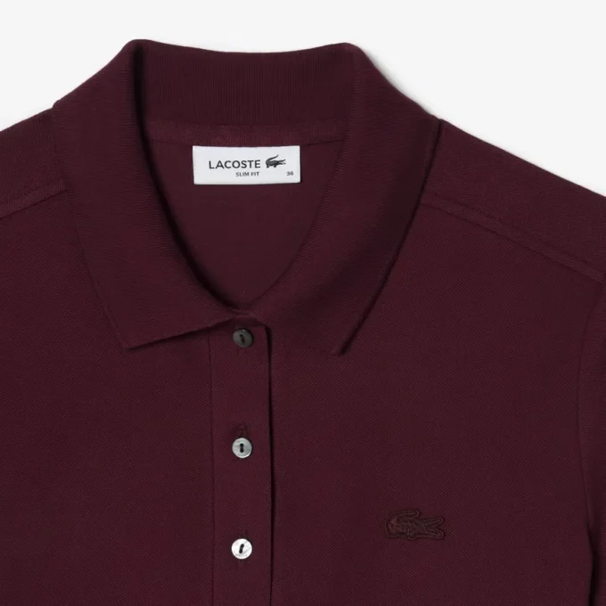 L.12.D Slim Fit stretch mini-polo voor dames