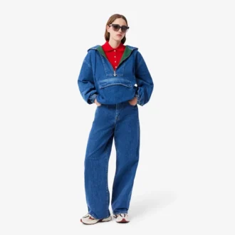 L.12.D Slim Fit stretch mini-polo voor dames
