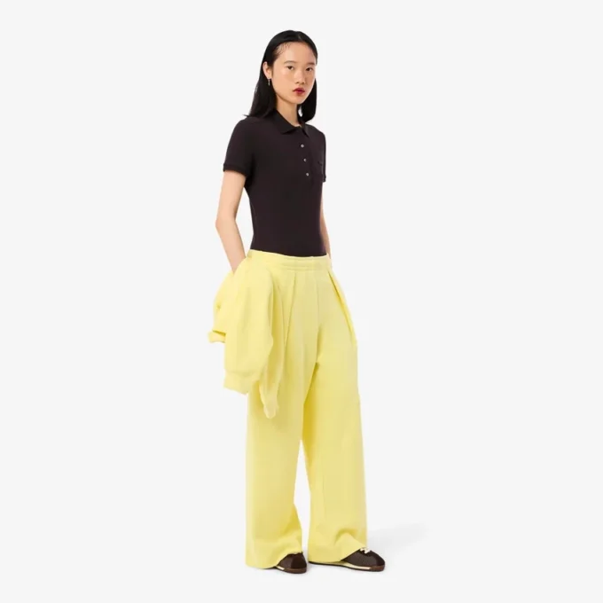 L.12.D Slim Fit stretch mini-polo voor dames