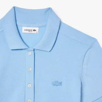 L.12.D Slim Fit stretch mini-polo voor dames
